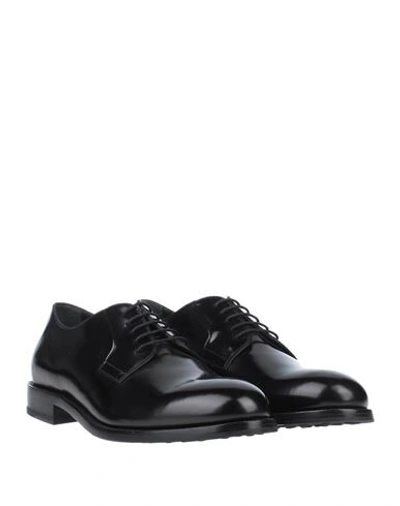 Shop Tod's Man Lace-up Shoes Black Size 13 Soft Leather