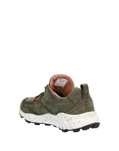 Shop Flower Mountain Sneakers In Military Green