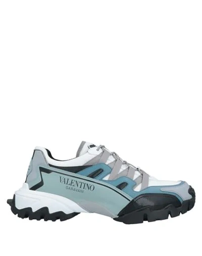 Shop Valentino Garavani Man Sneakers White Size 12 Textile Fibers