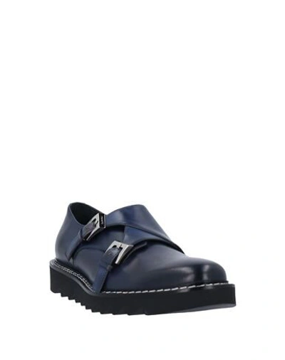 Shop Cesare Paciotti Loafers In Dark Blue