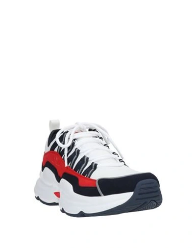 Shop Armani Exchange Man Sneakers White Size 9.5 Textile Fibers, Lycra