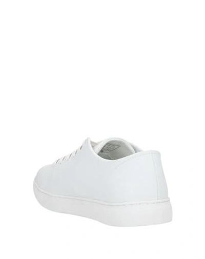 Shop Emporio Armani Man Sneakers White Size 12.5 Soft Leather