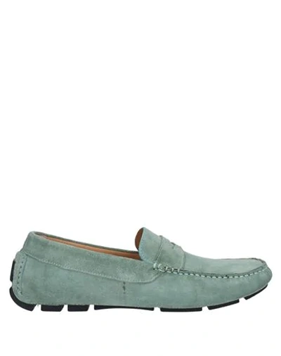 Shop Boemos Man Loafers Light Green Size 9 Soft Leather