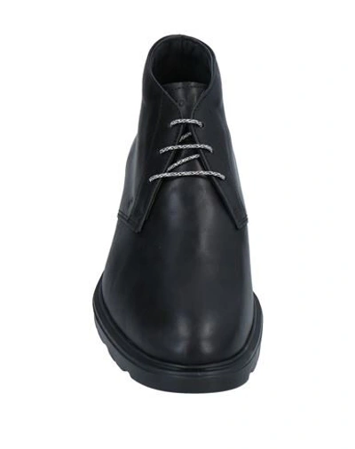 Shop Hogan Man Ankle Boots Black Size 11.5 Soft Leather