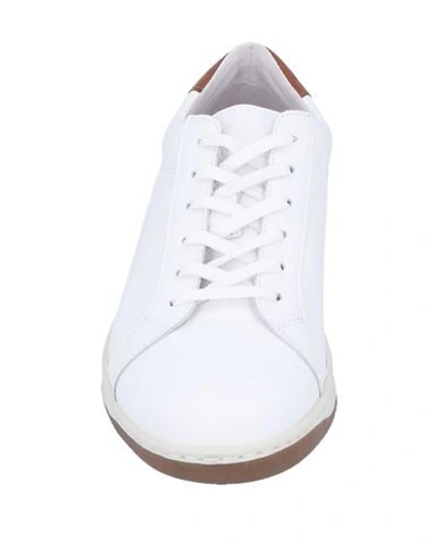 Shop Eleventy Man Sneakers White Size 13 Soft Leather