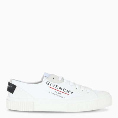 Shop Givenchy Women's Canvas Tennis Sneakers In White