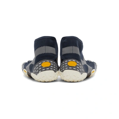 Shop Suicoke Navy & Grey Vibram Edition Nin-lo-m Fivefingers Sneakers In Navy/gray