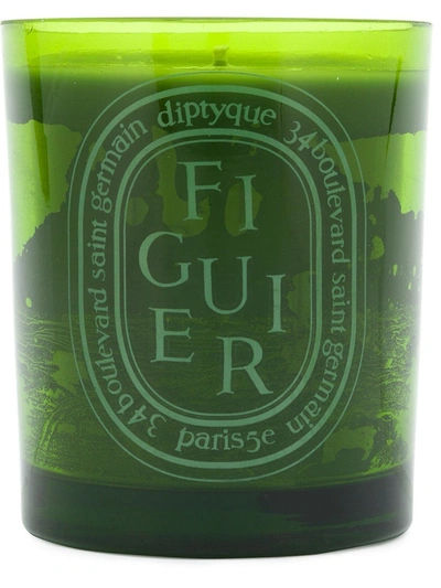 Diptyque Figuier Scented Green Candle 300 G In Green