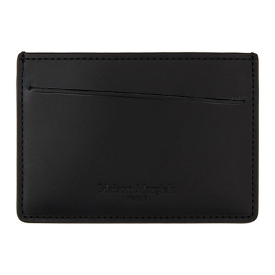 Shop Maison Margiela Black Leather Card Holder In T8013 Black