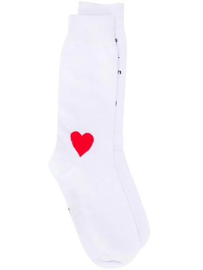 Shop Duoltd Graphic-print Ankle Socks In White