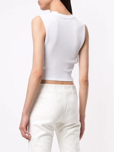 Shop Dion Lee Corset Design Tank Top In White