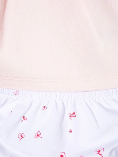 Shop Bosswear T-shirt With Floral Print Bloomers In Pink