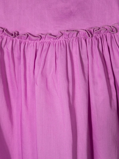 Il Gufo Ruched-detail Cotton Blouse In Pink