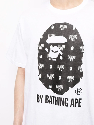 Shop A Bathing Ape Graphic Print T-shirt In White