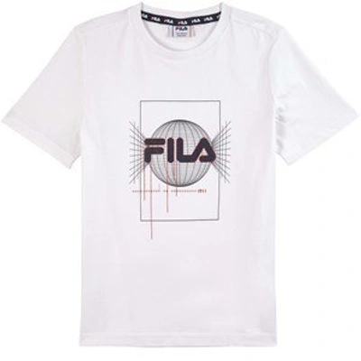 Shop Fila White Ivar Graphic T-shirt