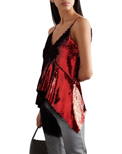 Shop Marques' Almeida Woman Top Red Size Xs Polyester, Elastane
