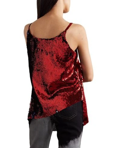 Shop Marques' Almeida Woman Top Red Size Xs Polyester, Elastane