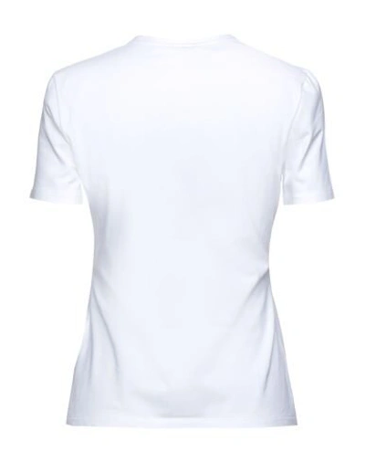 Shop Versace Woman T-shirt White Size 6 Cotton, Elastane