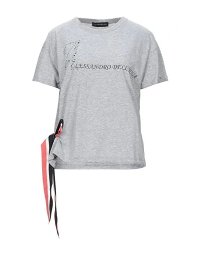 Shop Alessandro Dell'acqua T-shirt In Grey