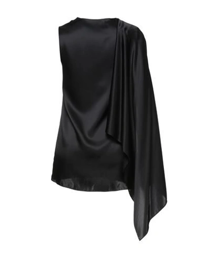 Shop Ann Demeulemeester Woman Top Black Size 8 Silk