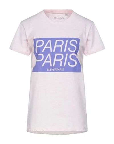 Shop Elevenparis Eleven Paris Woman T-shirt Pink Size Xs Cotton