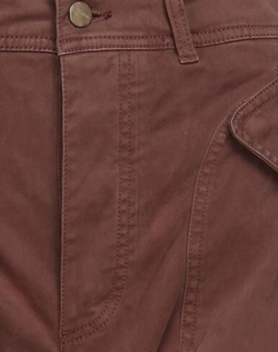 Shop Replay Cropped Pants In Cocoa