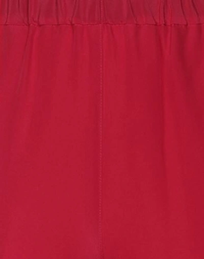Shop Aspesi Woman Pants Garnet Size 8 Silk In Red