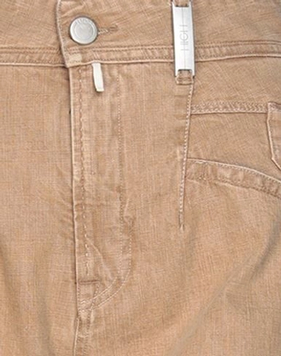 Shop High Jeans In Sand