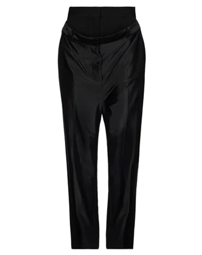 Shop Burberry Woman Pants Black Size 6 Viscose, Elastane