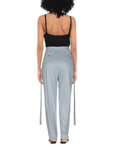 Shop Burberry Woman Pants Light Grey Size 10 Viscose, Silk