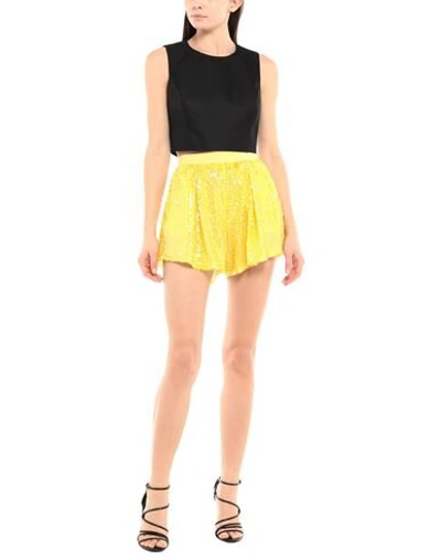 Shop Mariuccia Shorts In Yellow