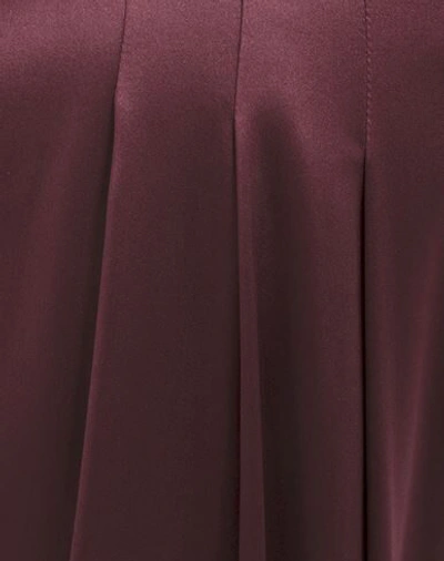 Shop Dolce & Gabbana Woman Pants Deep Purple Size 6 Silk, Elastane
