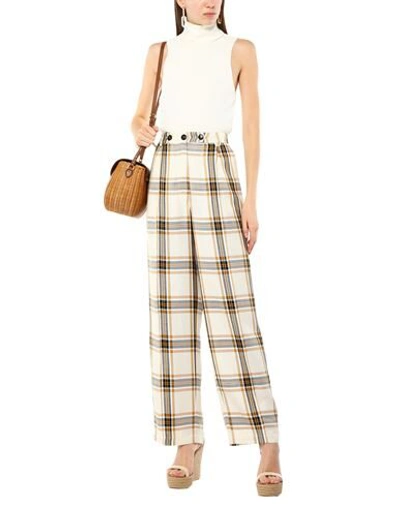 Shop Jucca Pants In Ivory