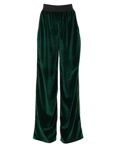 Shop Akep Casual Pants In Emerald Green