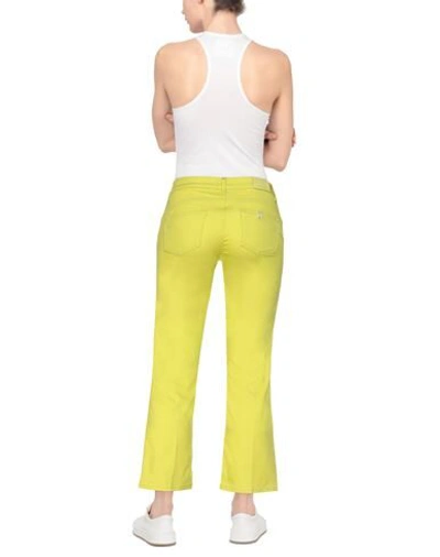 Shop Liu •jo Woman Pants Acid Green Size 27 Cotton, Polyester, Elastane