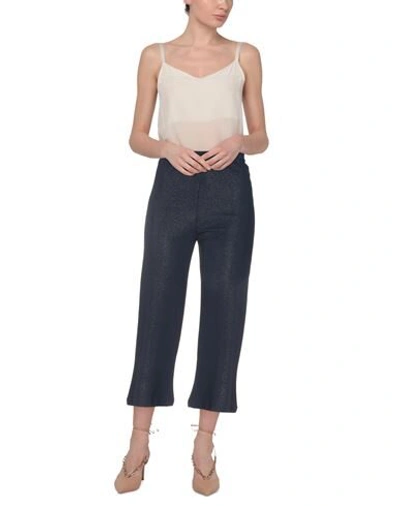 Shop Gentryportofino Woman Pants Midnight Blue Size 8 Viscose, Polyester