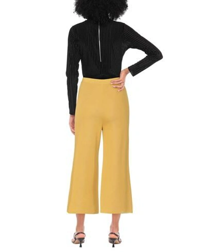 Shop Gentryportofino Woman Pants Ocher Size 6 Viscose, Polyester In Yellow