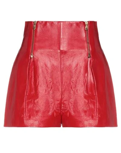 Shop Versace Shorts In Red