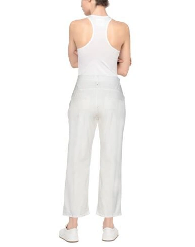 Shop Lorena Antoniazzi Woman Pants White Size 12 Cotton, Elastane