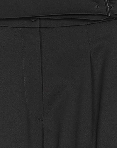 Shop Emporio Armani Woman Pants Black Size 12 Viscose, Virgin Wool, Elastane, Polyester