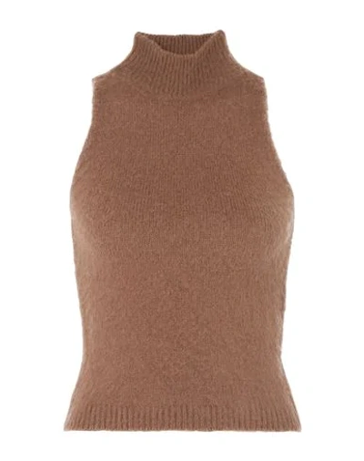 Shop Versace Turtlenecks In Brown