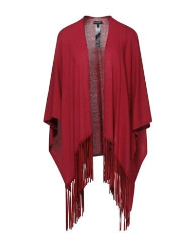 Shop Emporio Armani Capes & Ponchos In Red