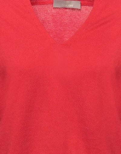Shop Cruciani Woman Sweater Red Size 4 Cotton