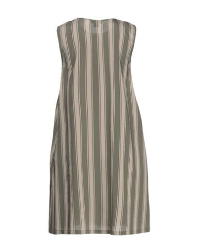 Woolrich Short Dresses In Khaki