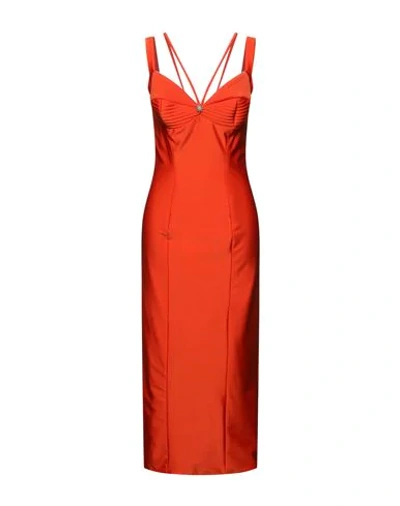 Shop Fausto Puglisi 3/4 Length Dresses In Orange