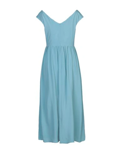 Shop 1-one 3/4 Length Dresses In Pastel Blue