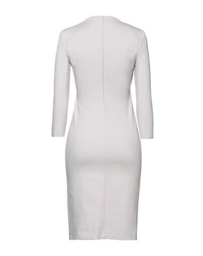 Shop Giorgio Armani Woman Midi Dress Light Grey Size 2 Viscose, Polyamide, Elastane