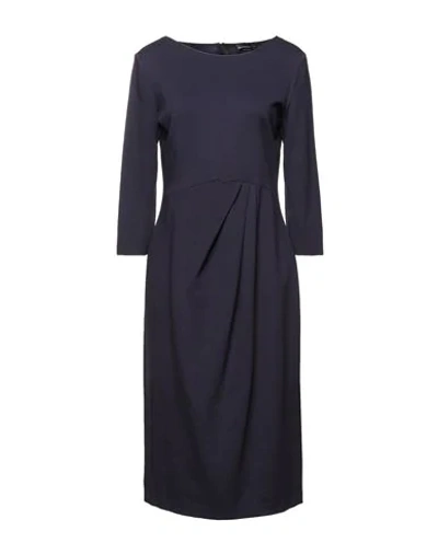 Shop Emporio Armani Woman Midi Dress Purple Size 16 Viscose, Polyamide, Elastane