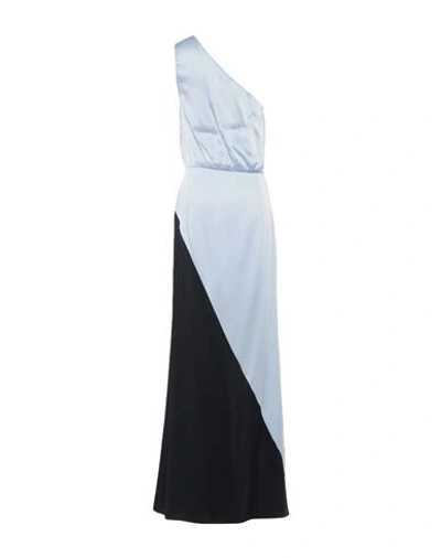 Shop Semicouture Woman Maxi Dress Sky Blue Size 6 Acetate, Viscose