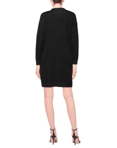 Shop Fendi Short Dresses In Black